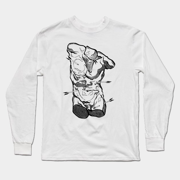 Sculpture Torso C Long Sleeve T-Shirt by apokatastasis